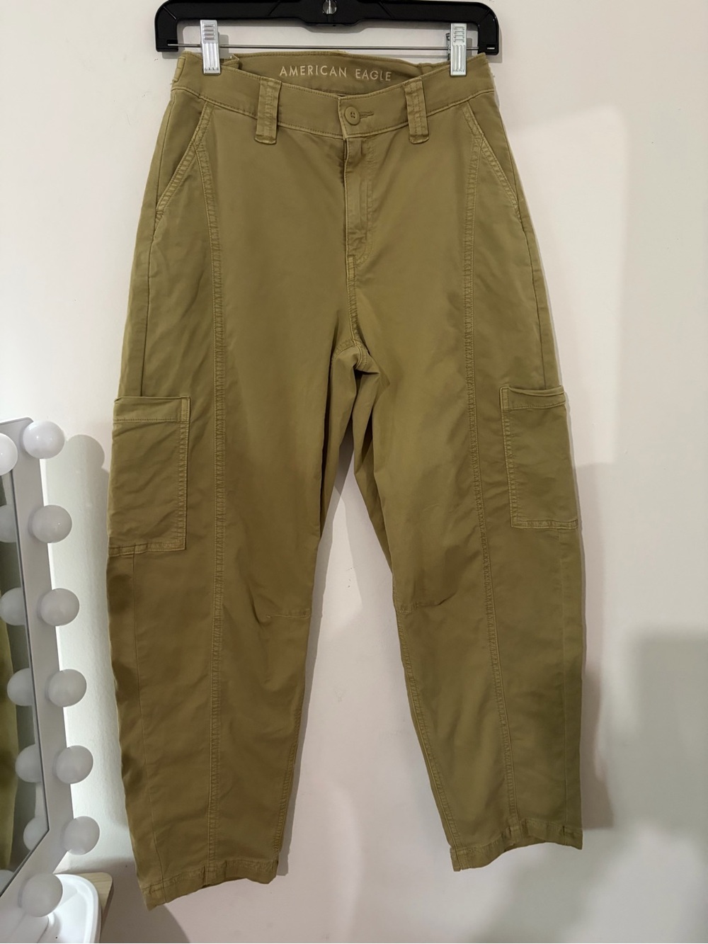 American Eagle Outfitters Olive Green Barrel Leg Cargo Pants
